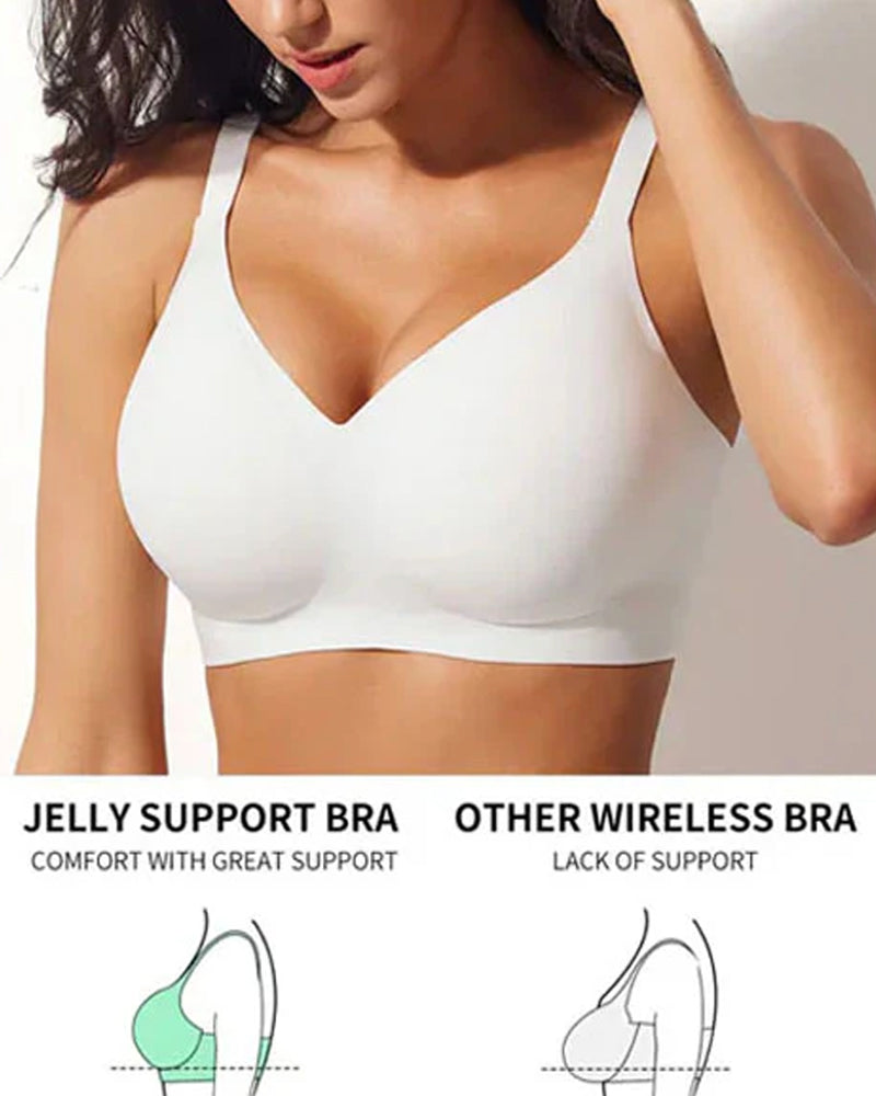 Women's Wire-Free Seamless Push-Up Comfortable Plus Size Bra