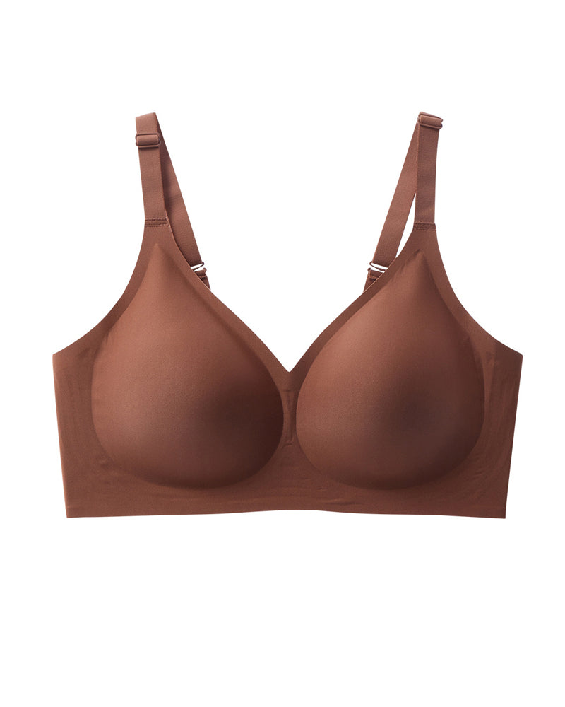 Women's Wire-Free Seamless Push-Up Comfortable Plus Size Bra