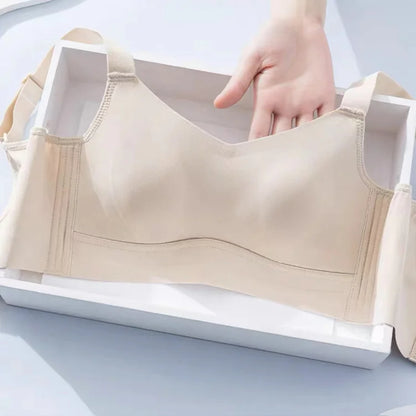 Anti-sagging large breast support Ice Silk bra ( Pack of 3 )