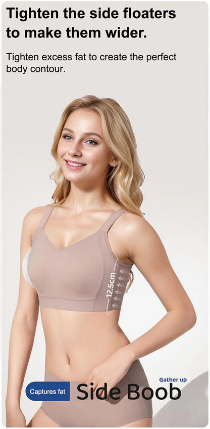 Anti-sagging large breast support Ice Silk bra ( Pack of 3 )