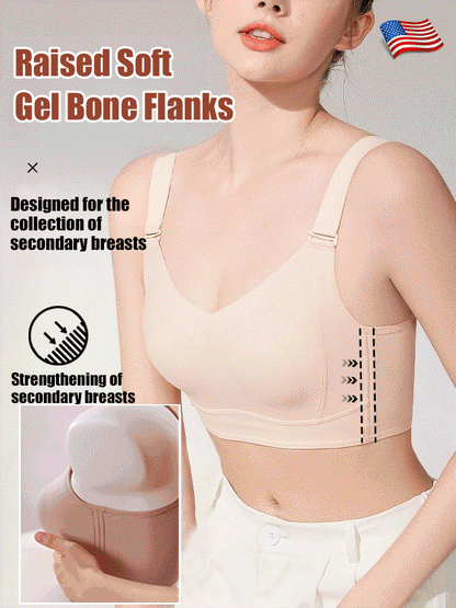 Anti-sagging large breast support Ice Silk bra ( Pack of 3 )